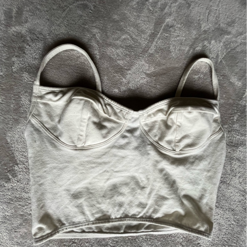 Off white bustier from Revolve